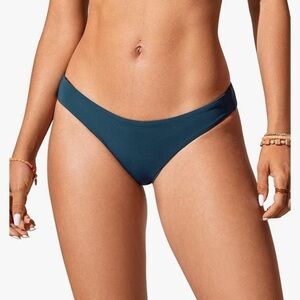 NWT CRZ YOGA Womens Bikini Bottom Low Waisted Bathing Swimsuit Shorts Cheeky M